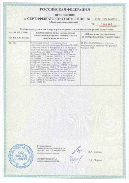 2017.05.31 Тихвин - Химтраст. Приложение к сертификату пенополиуретановые утеплители на основе напыляемого компонента. ТУ 2254-021
